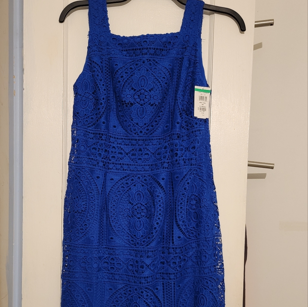London Times Royal Blue Lace dress